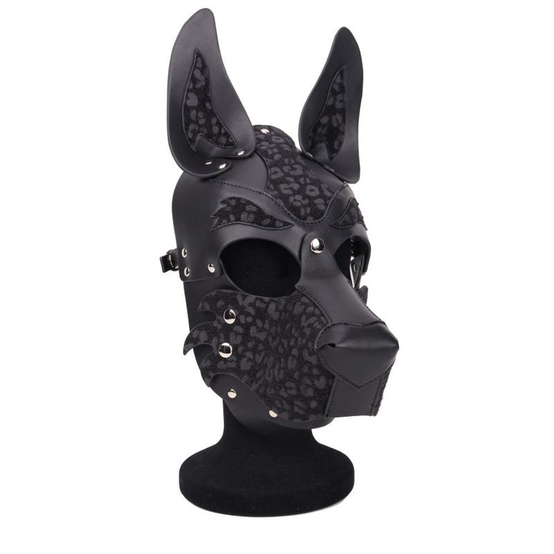 Dog/Pup Hood Black Adjustable Fit with Eye Cut-Out > Bondage Gear > Masks Main image