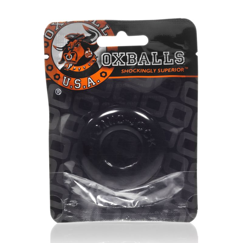 Donut 2 Large Black Cockring with Five Times Stretch for Enhanced Performance COCK RINGS