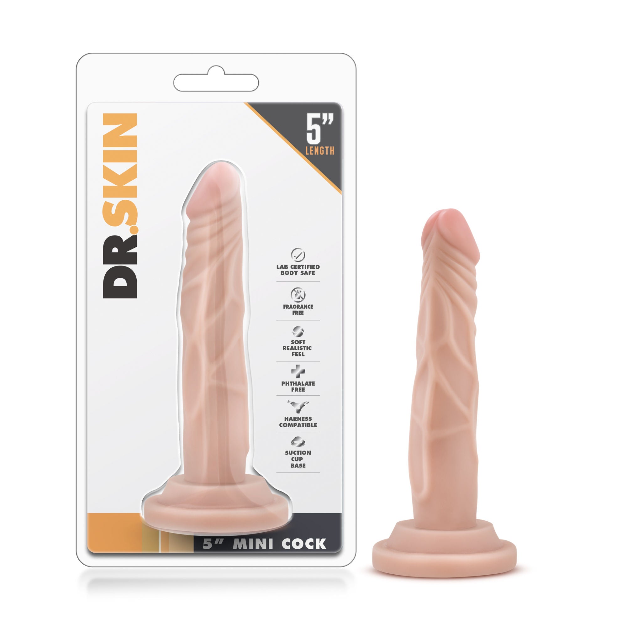 Dr Skin 5 Inch Mini Cock Vanilla Flavor Secondary image