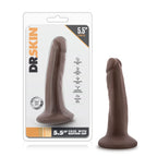 Dr Skin 5.5 Inch Chocolate Dildo with Suction Cup Base > Dildos > Slim Dildos