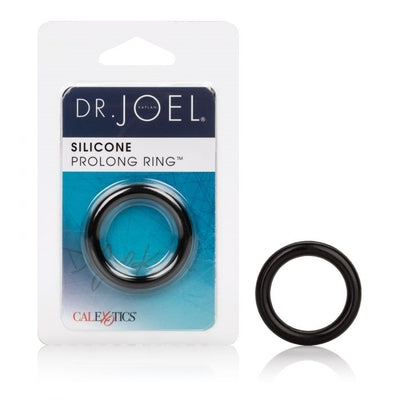 Dr. Joel Silicone Prolong Ring Black 1.2 Inch Diameter Ultra Soft Stretchy Cock Ring COCK RINGS