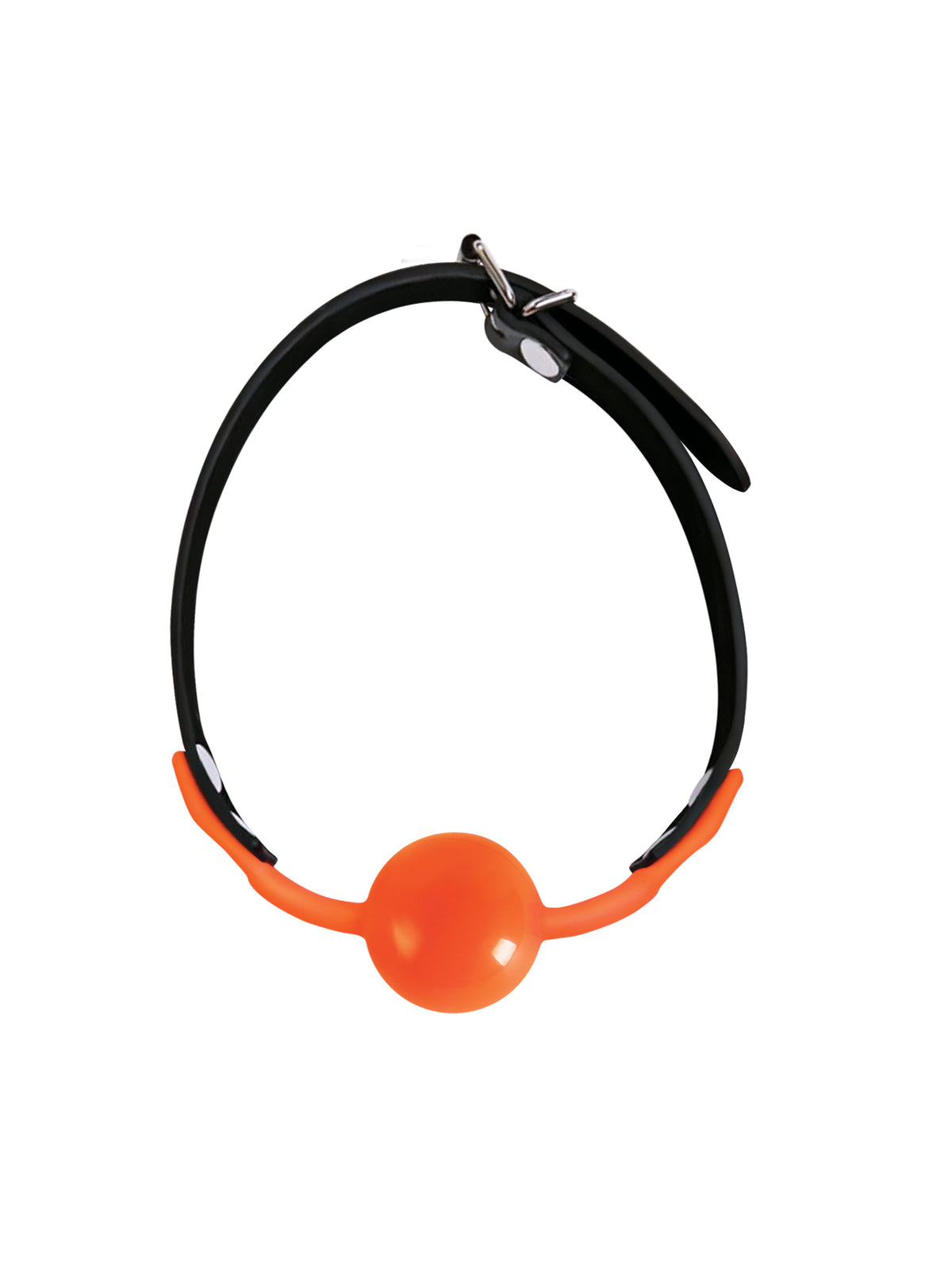 Orange Is the New Black Siligag – Body-Safe Silicone Ball Gag with Faux Leather Straps Orange > Bondage Gear > Gags and Bits