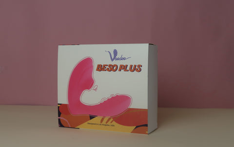 Shibari Beso Plus G Spot and Clitoral Vibrator in Pink Suction Stimulator