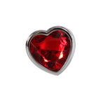 Adam & Eve Red Heart Small Metallic Butt Plug – 7.1 cm Anal Plug > Anal Range > Butt Plugs