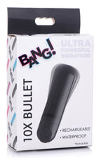 Bang 10X Rechargeable Vibrating Bullet (Black) – Compact Bullet Vibrator > Vibrators > Mini Vibrators