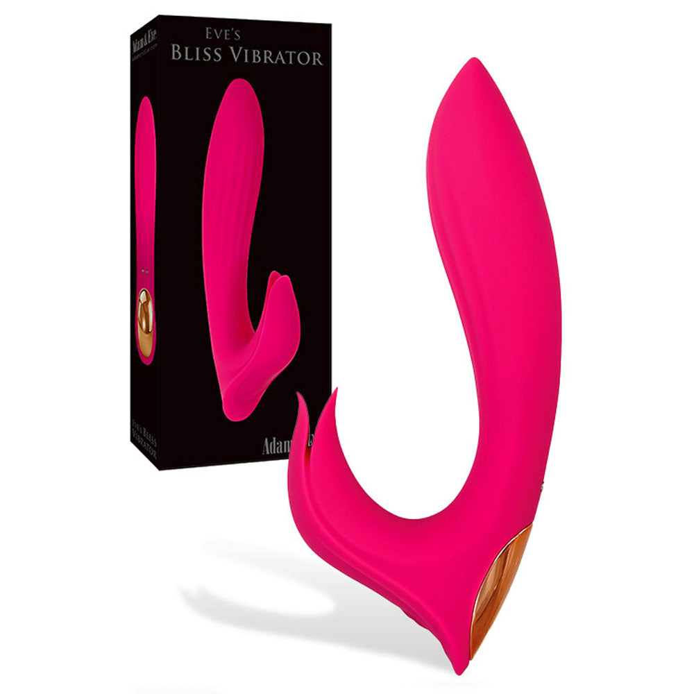 Adam & Eve Eves Bliss (Pink) – USB Rechargeable Rabbit Vibrator 17.8 cm Pink > Vibrators > Ladies > Rabbit Main image