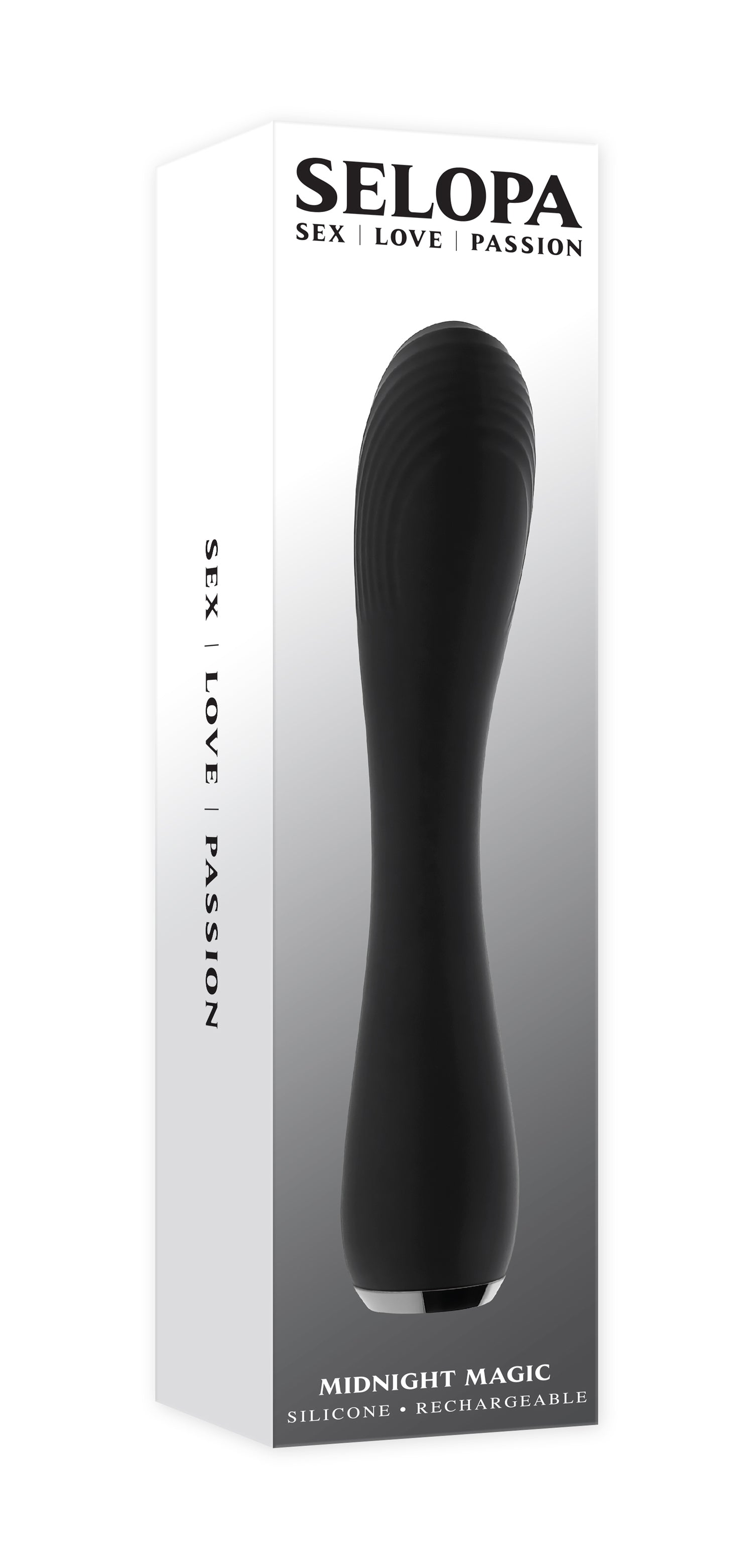 Selopa Midnight Magic Vibrator 20.2 cm Waterproof Toy Black Vibrators - G Spot