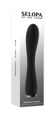 Selopa Midnight Magic Vibrator 20.2 cm Waterproof Toy Black Vibrators - G Spot