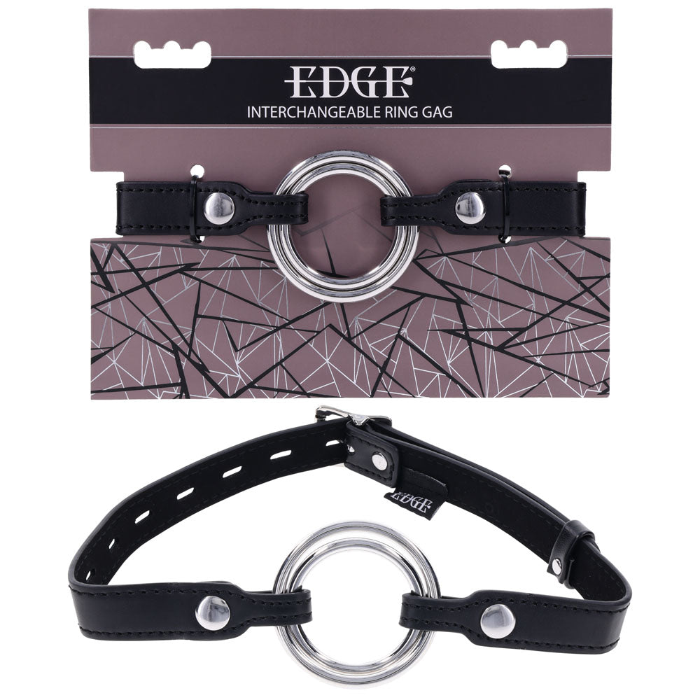 EDGE Interchangeable Ring Gag 3.5cm & 5.1cm Mouth Gag Restraint > Bondage Gear > Gags and Bits