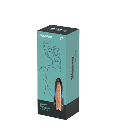 Satisfyer Men Sleeve Lusty Tongues – Realistic Sensual Texture Masturbator Sleeve Default Title > Sex Toys For Men > Masturbators > Vibrating