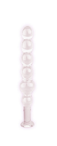 The 9's Glass First Thins Elliptical (Clear) – Smooth 17.8 cm Glass Anal Beads > Glass > Toys