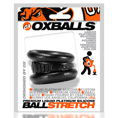 Neo Short Ballstretcher in Black Silicone for Enhanced Comfort and Pleasure > Sex Toys For Men > Ball Stretchers