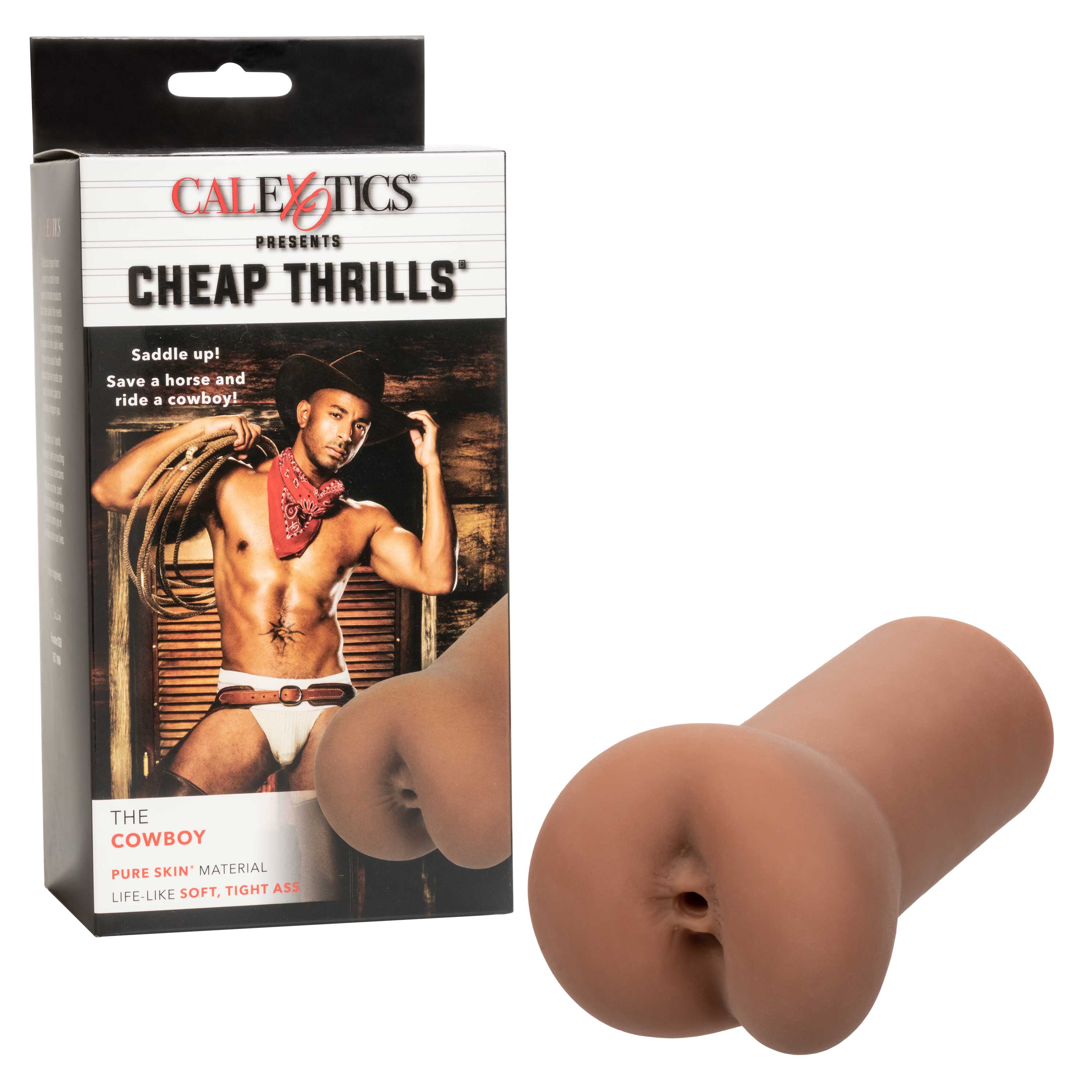 Cheap Thrills The Cowboy Male Stroker 5.5 Inch Soft Pure Skin Material Realistic Textured Suction Sleeve > Sex Toys For Men > Masturbators > Manual