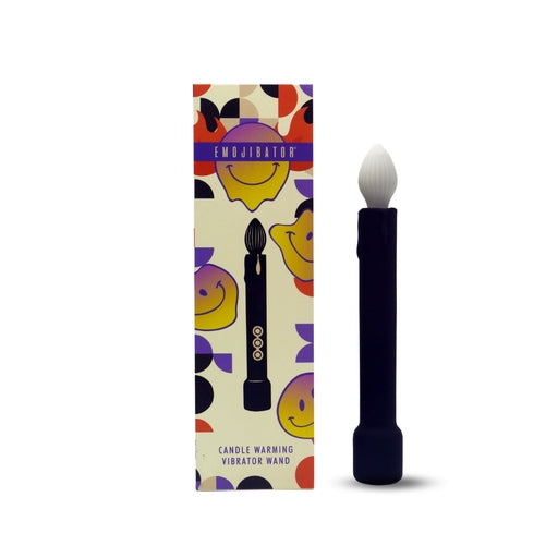 Candle Warming Vibrator Wand Emojibator 7.5-Inch USB Rechargeable Waterproof Silicone Massager Default Title Vibrators