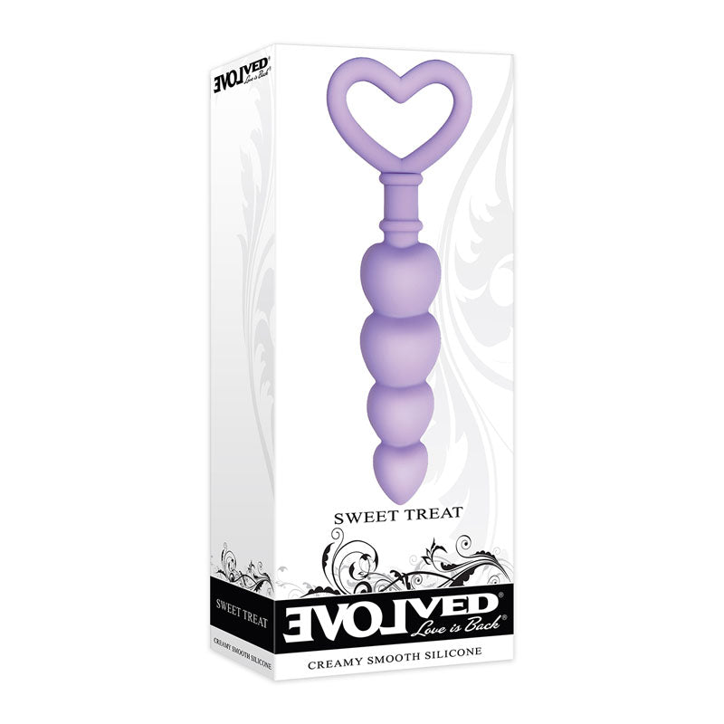 Evolved Sweet Treat -  11.5 cm Beaded Butt Plug with Handle