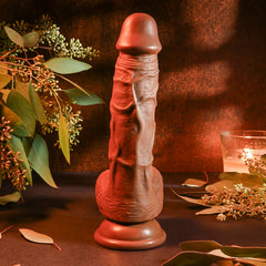 Evolved REALISTIC DILDO 8'' DARK -  21 cm Dong