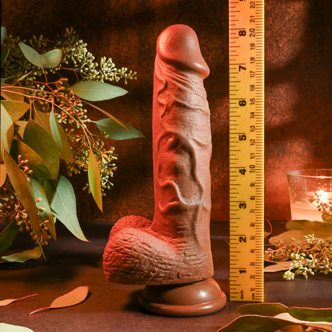 Evolved Realistic Dildo 8 Inch Dark 21 Cm Dong Dongs Realistic