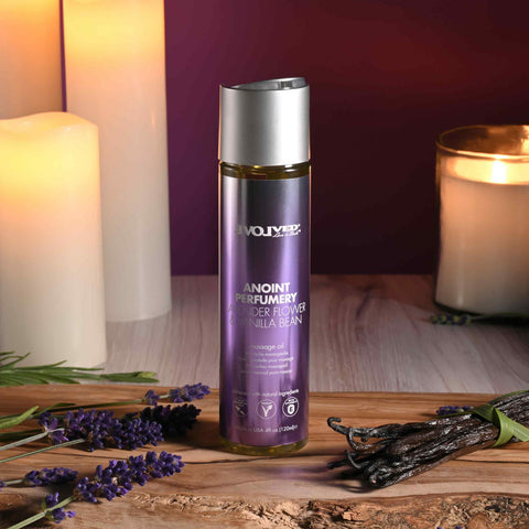 Anoint Parumery Lavender Flower and Vanilla Bean Massage Oil Massage Oil