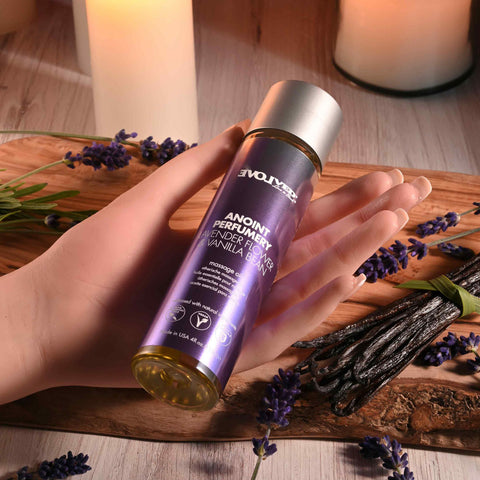 Anoint Parumery Lavender Flower and Vanilla Bean Massage Oil Massage Oil