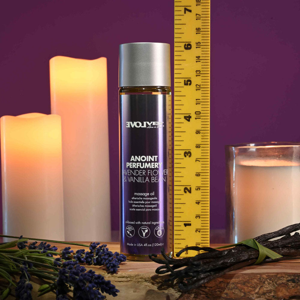 Evolved Anoint Perfumery (Lavender Flower & Vanilla Bean) – Massage Oil 120ml > Essentials > Massage Oil
