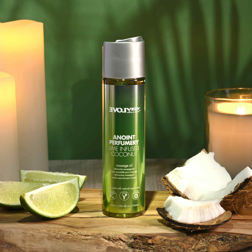 Evolved Anoint Perfumery (Lime Infused Coconut) – 120ml Massage Oil Default Title > Essentials > Massage Oil Main image