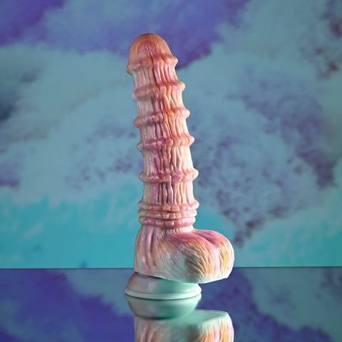 Evolved Fantasy Multicoloured 27.6 cm USB Rechargeable Vibrating Dildo with Remote > Sex Toys > Other Dildos