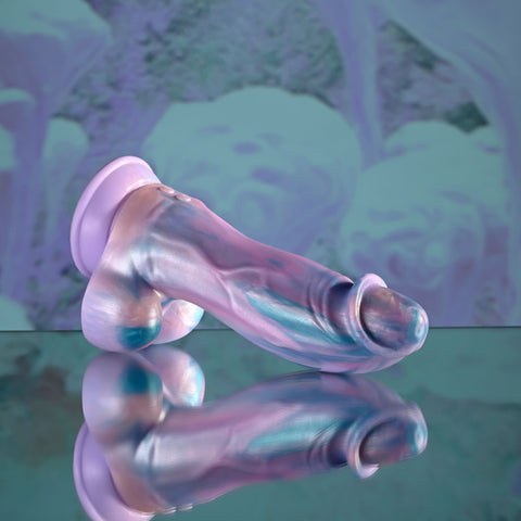 Evolved Mythical Multicolor USB Rechargeable Vibrating Dildo Fantasy Dongs