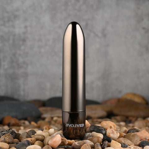Evolved Real Simple (Black) – USB Rechargeable 10 cm Bullet Vibrator > Sex Toys For Ladies > Finger Vibrators