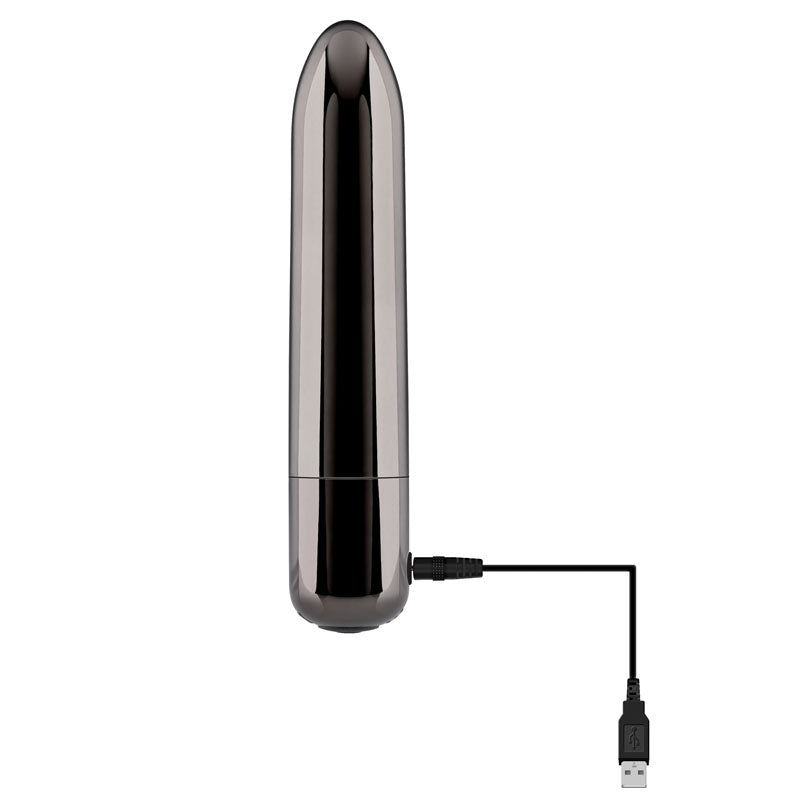 Evolved Real Simple (Black) – USB Rechargeable 10 cm Bullet Vibrator > Vibrators > Mini Vibrators