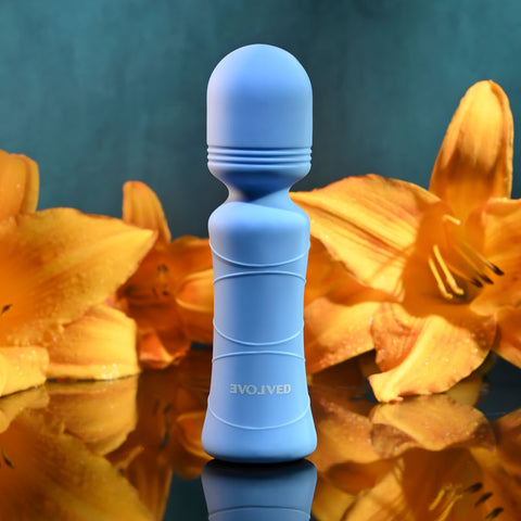 Evolved Out Of The Blue Rechargeable Mini Wand Massage Toy Electric Massager