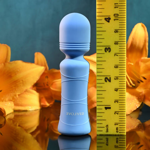 Evolved Out Of The Blue Rechargeable Mini Wand Massage Toy Electric Massager