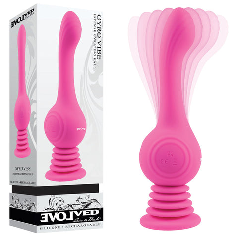Evolved GYRO VIBE - Super Vibrator 24.8 cm Waterproof Pink VIBRATORS