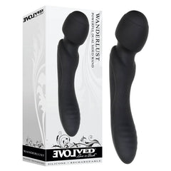 Wanderlust - Black USB Rechargeable Double Ended Massager Wand