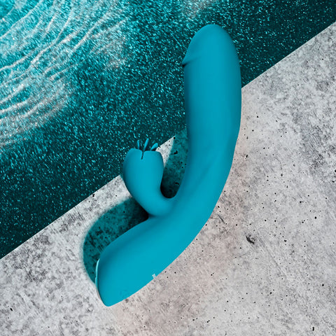 Evolved FIERCE FLICKER Dual Vibe 19.5cm Waterproof VIBRATORS-RABBIT