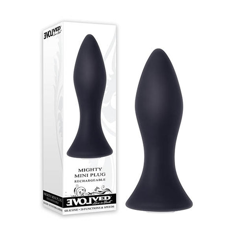 Mighty Mini Plug 8.9 cm Butt Plug Black > Anal Range > Vibrating Butt Plugs