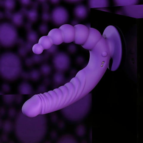 Evolved The Rider Double Ended Rechargeable Vibrator Purple
