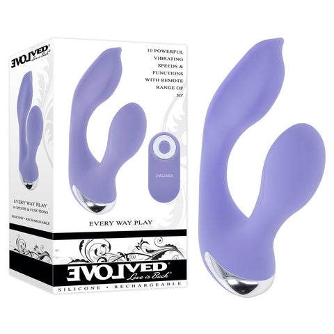 Evolved EVERY WAY PLAY Wearable Vibe 12.8 cm Waterproof Purple STIMULATORS