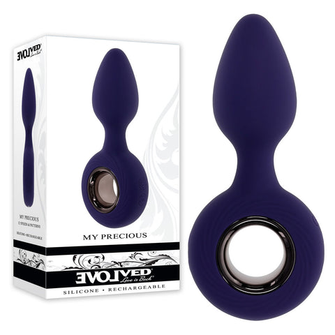 Evolved MY PRECIOUS Vibrating Plug 12.7cm Waterproof Blue Anal Toys & Stimulators