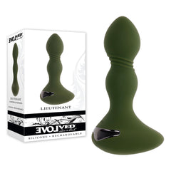 Evolved LIEUTENANT -  12.2 cm USB Rechargeable Vibrating Butt Plug