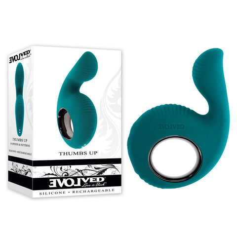Evolved Thumbs Up Stimulator Green > Vibrators > Ladies > Clitoral Vibrators and Stimulators