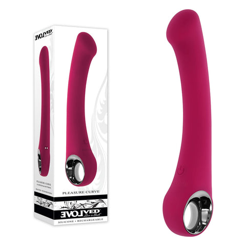 Evolved PLEASURE CURVE Multi-Speed G-Spot Vibe 19cm Red Vibrators