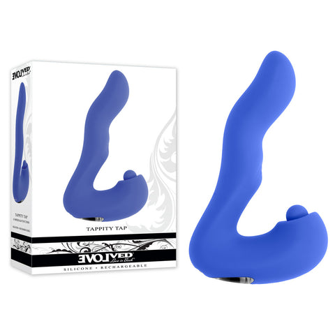 Evolved TAPPITY TAP Waterproof Vibrating Toy 16.6 cm Purple VIBRATORS