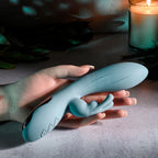 Boss Bunny Blue Silicone Rabbit Vibrator with Dual Stimulation > Vibrators > Ladies > Rabbit