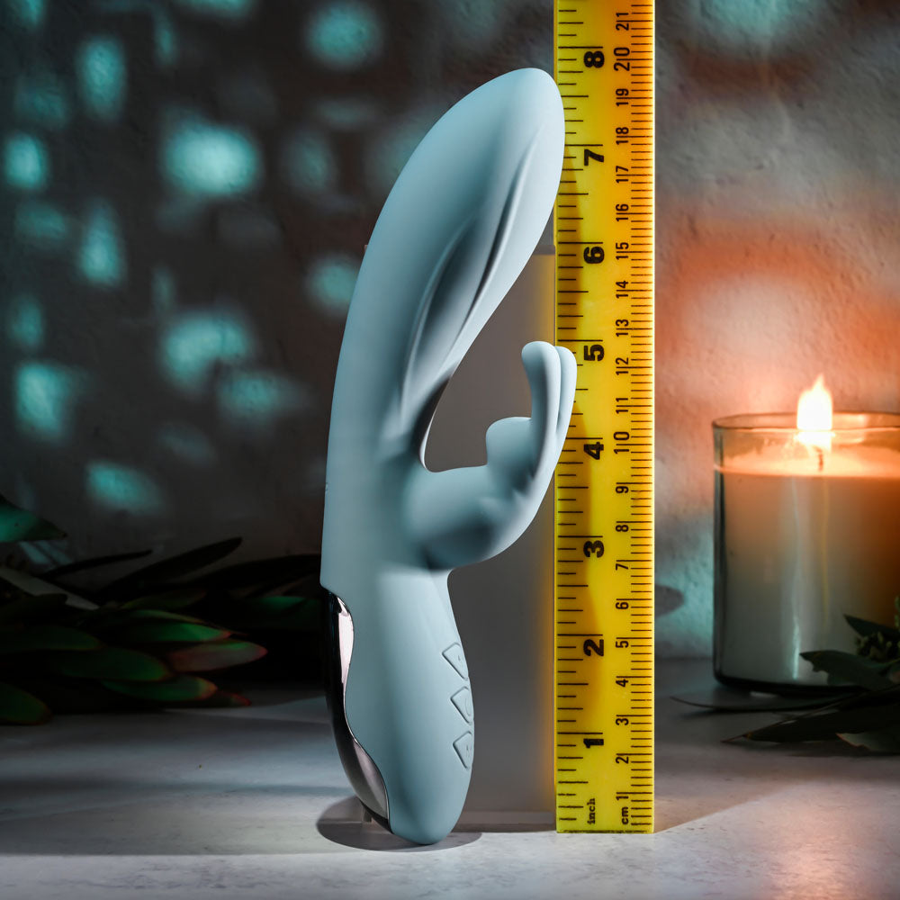 Boss Bunny Blue Silicone Rabbit Vibrator with Dual Stimulation > Vibrators > Ladies > Rabbit