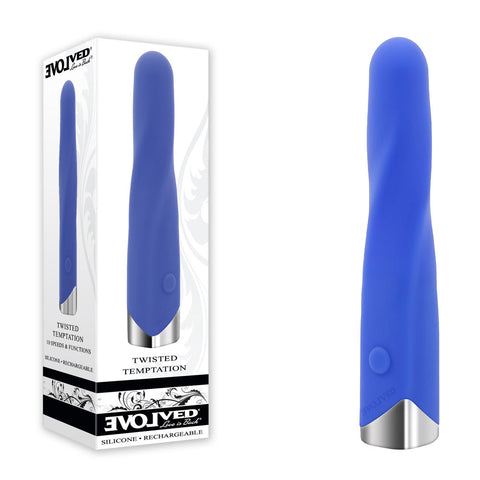 Evolved Twisted Temptation Vibrating Bullet Adult Sex Toy Purple BULLETS