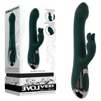Evolved Rabbit Tap Tap 25 cm Vibrator with Tapping Tip Green > Vibrators > Ladies > Rabbit