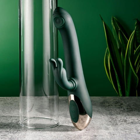 Evolved Rabbit Tap Tap 25 cm USB Rechargeable Vibrator with Tapping Tip VIBRATORS-RABBIT