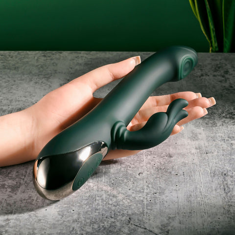 Evolved Rabbit Tap Tap 25 cm USB Rechargeable Vibrator with Tapping Tip VIBRATORS-RABBIT