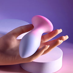 Evolved PARADISE PLUG - Pink/Purple 10.5 cm USB Rechargeable Vibrating Butt Plug with Wireless Remote ANAL TOYS