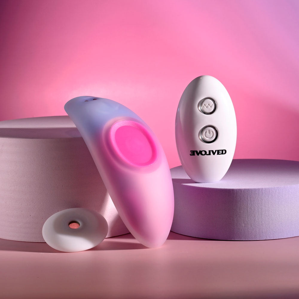 Evolved PARADISE PANTY 10.7cm Pink/Purple Vibrator > Sex Toys For Ladies > Panty Vibes